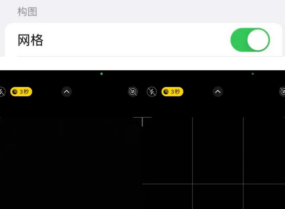 类乌齐苹果手机维修网点分享iPhone如何开启九宫格构图功能