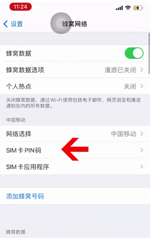 类乌齐苹果14维修网分享如何给iPhone14的SIM卡设置密码 