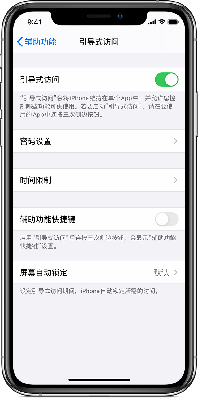 类乌齐苹果手机维修分享如何在 iPhone 上退出引导式访问 