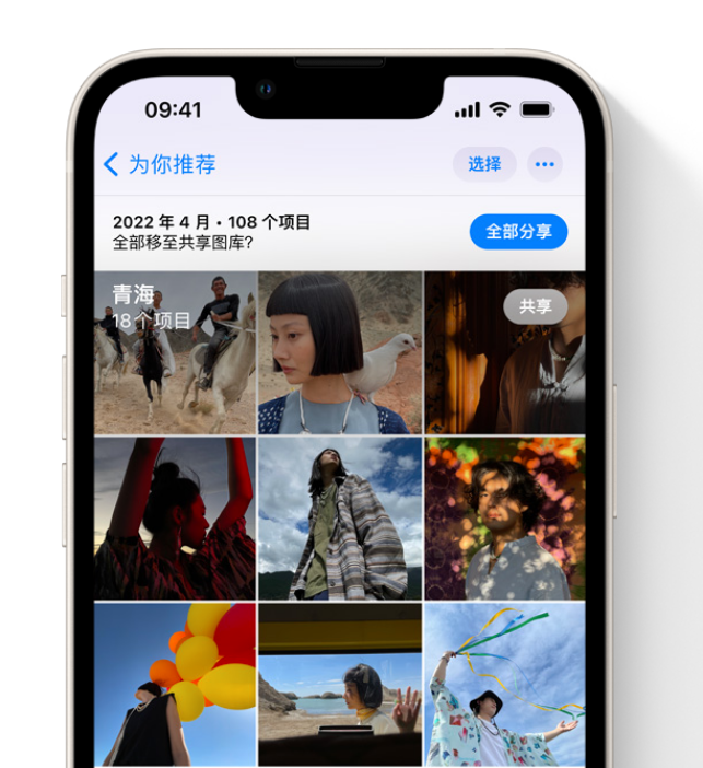 类乌齐苹果维修网点分享在 iPhone 上使用共享图库 