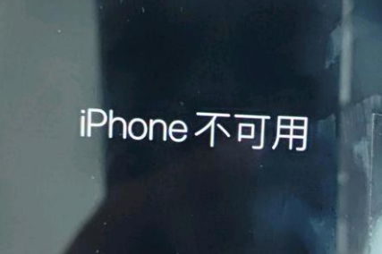 类乌齐苹果服务网点分享锁屏界面显示“iPhone 不可用”如何解决 