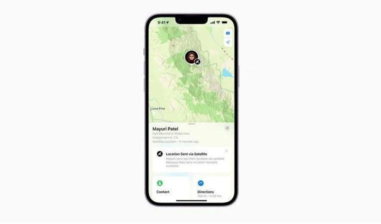 类乌齐苹果14维修分享iPhone14系列中 FindMy功能通过卫星分享位置方法教程 
