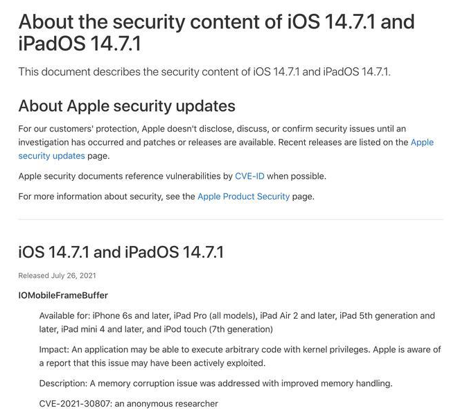 类乌齐苹果手机维修分享iOS 14.7.1 正式版更新内容及升级方法 
