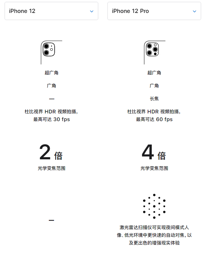 类乌齐苹果手机维修分享苹果 iPhone 12 与 iPhone 12 Pro 选哪款 
